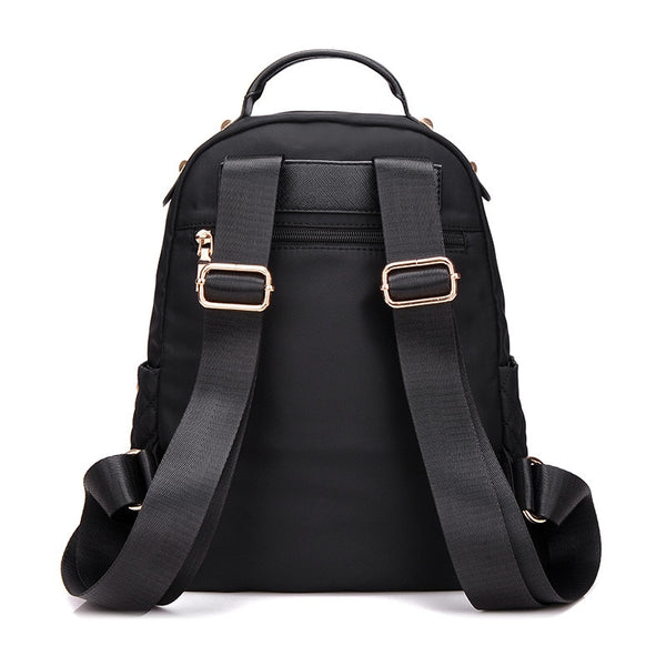 Preppy Style Nylon Backpack