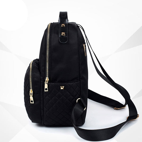 Preppy Style Nylon Backpack