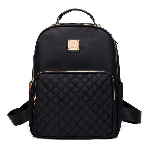 Preppy Style Nylon Backpack