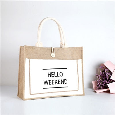 Hello Weekend  Shopping Bag