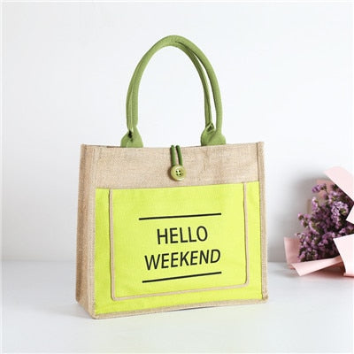 Hello Weekend  Shopping Bag
