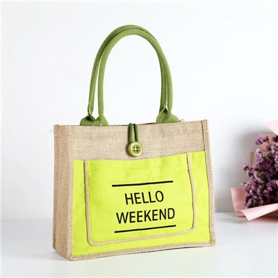 Hello Weekend  Shopping Bag