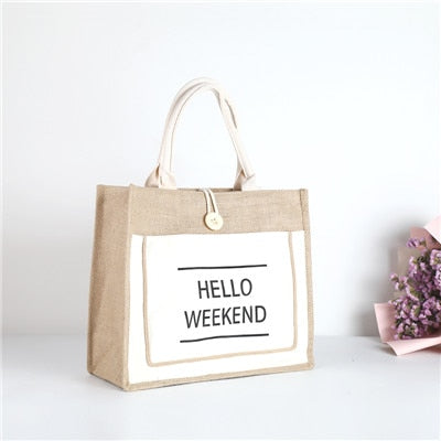 Hello Weekend  Shopping Bag