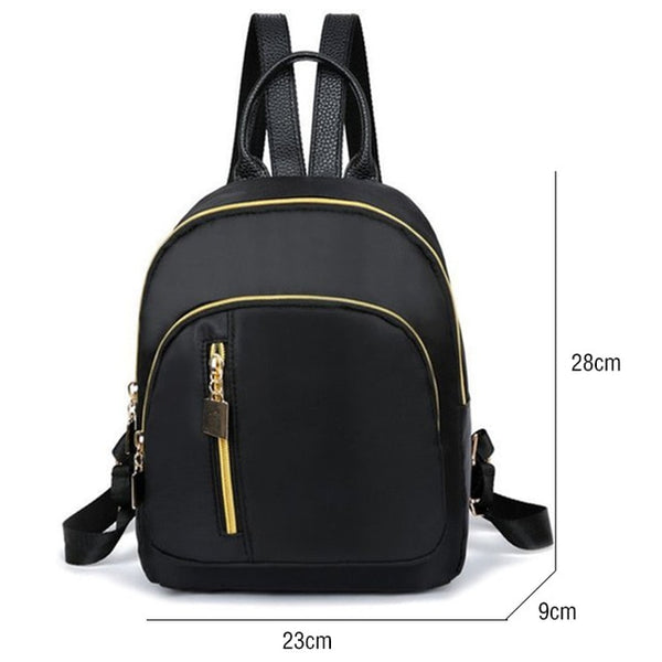 Preppy Style Nylon Backpack